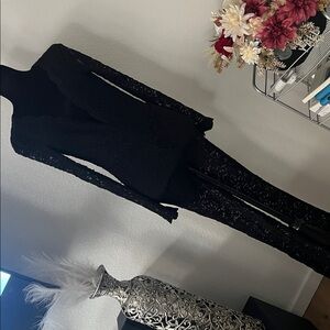 Elegant Black Lace JumpSuit